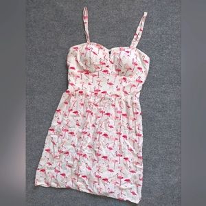 Pink flamingo dress
